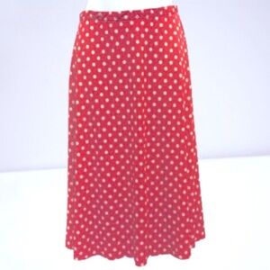 Koret of California Vintage Flowy Polka Dot Skirt